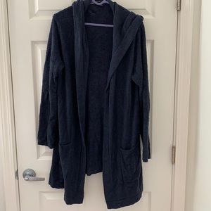 Barefoot Dreams hooded cardigan